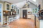 Large, open and well equipped kitchen